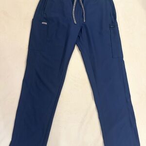 Navy Blue Landau Rib Knit Cargo Pant Scrubs